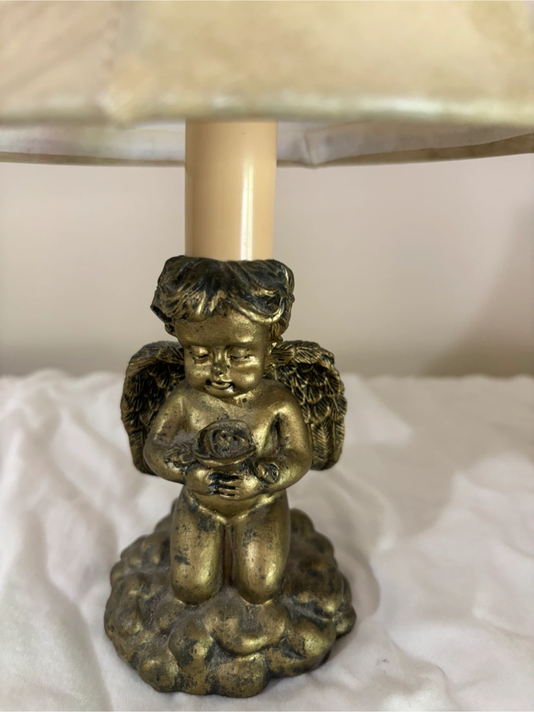 Pair of Cherub Lamps 10” high - photo 2