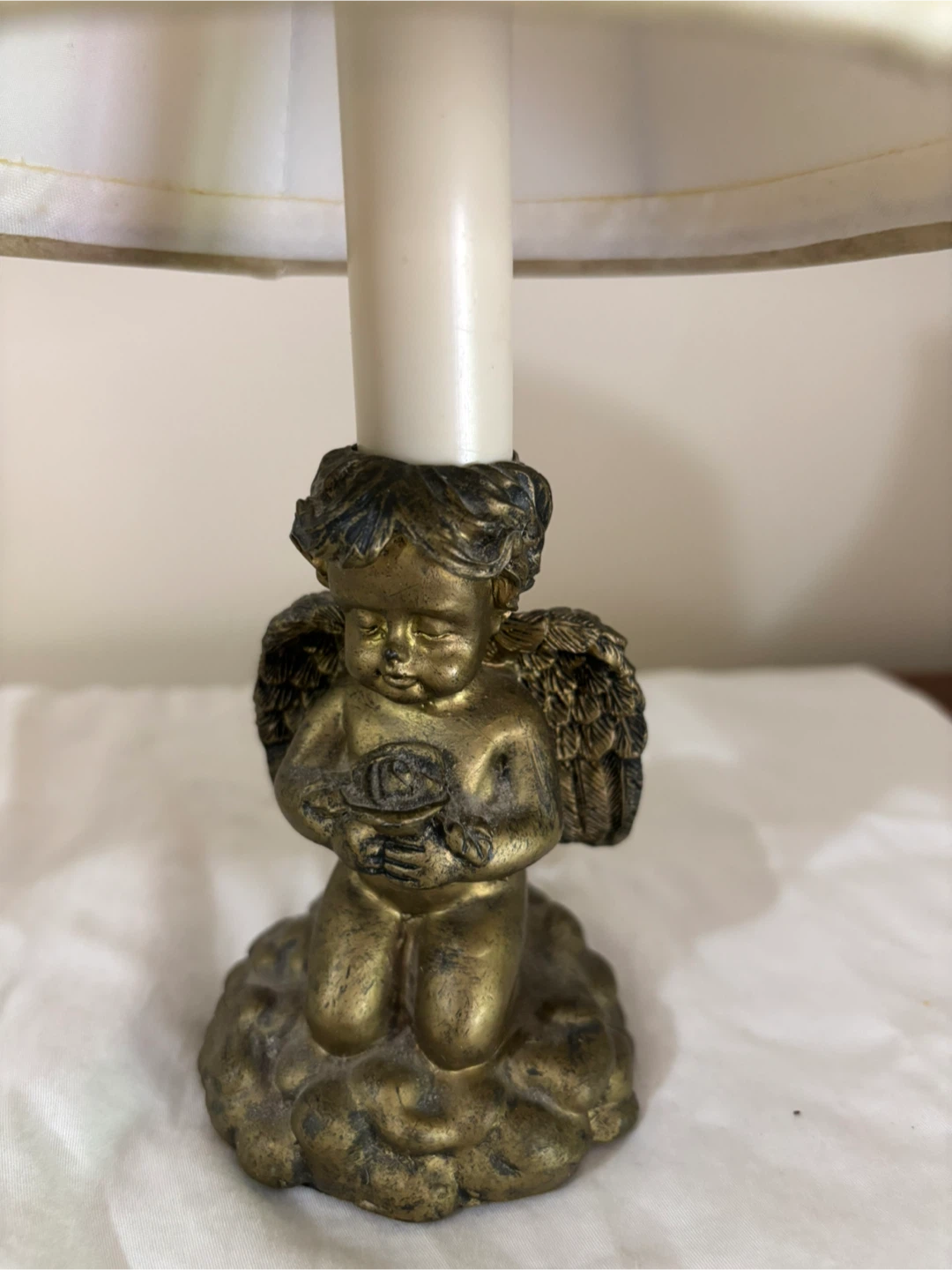 Pair of Cherub Lamps 10” high - photo 3