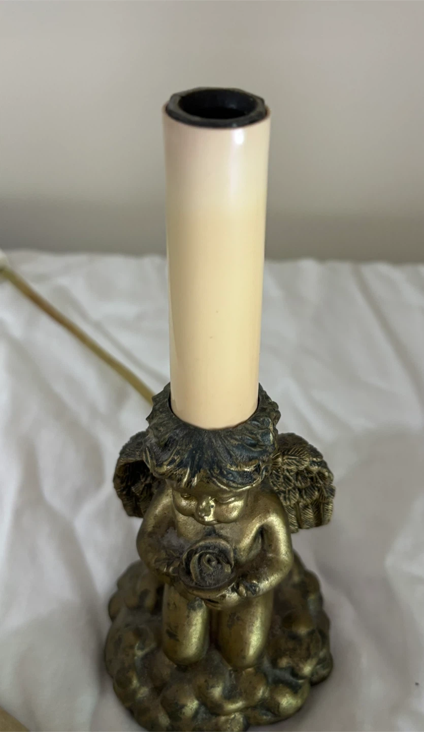 Pair of Cherub Lamps 10” high - photo 5
