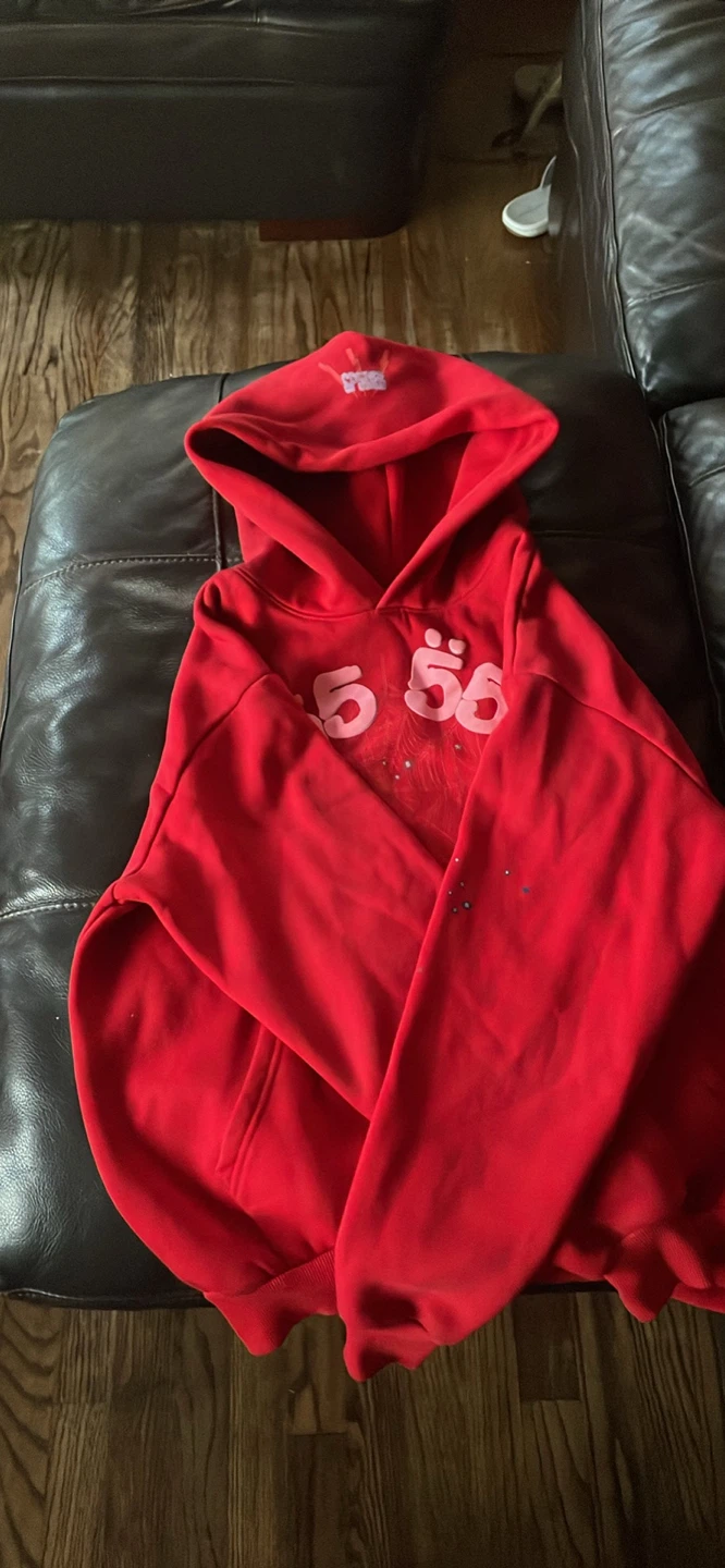 Sp5der Red Hoodie Size S - photo 2