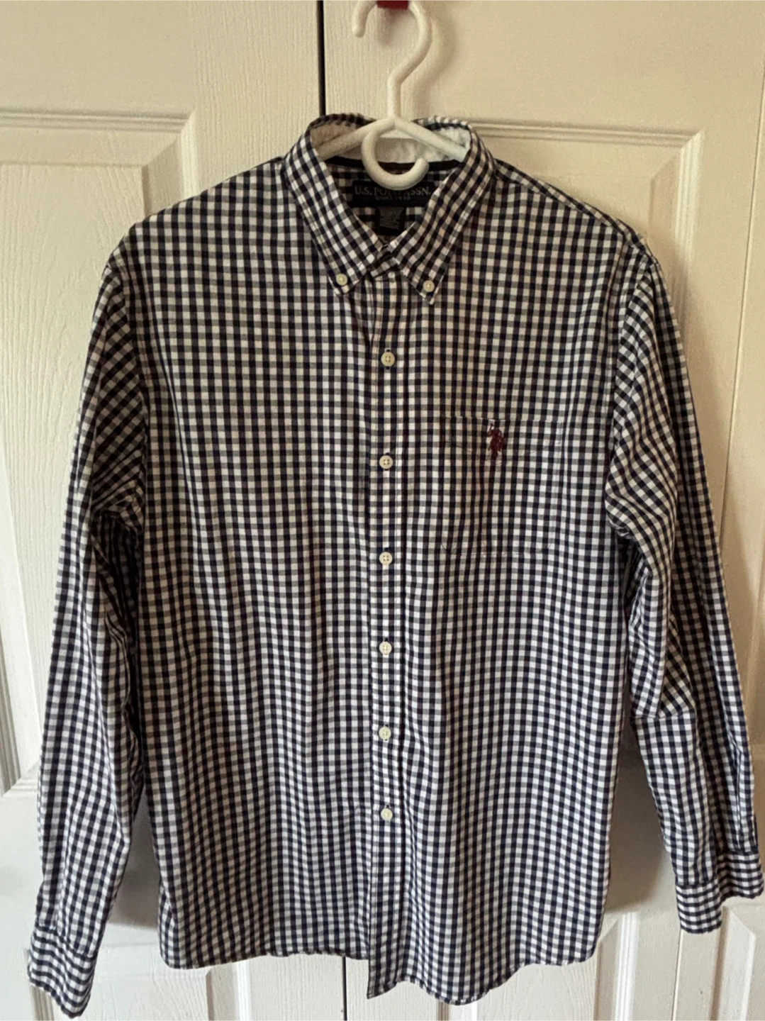 U.S. Polo Assn. Men's Gingham Button-Up Shirt - M/M