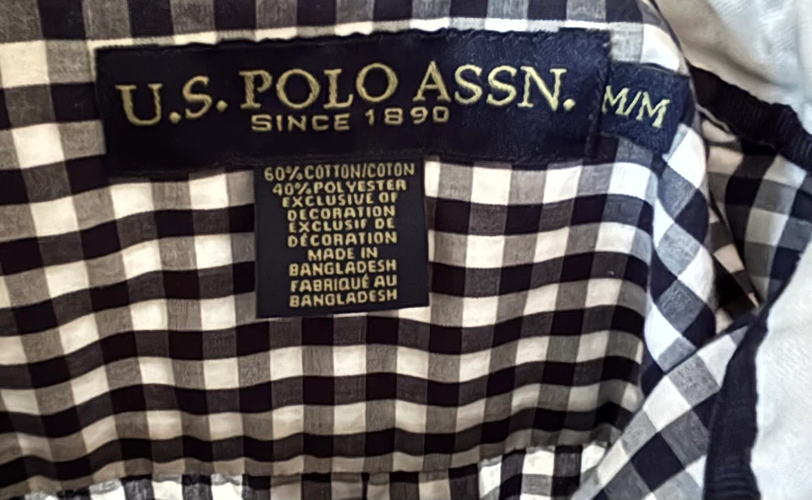 U.S. Polo Assn. Men's Gingham Button-Up Shirt - M/M - photo 4