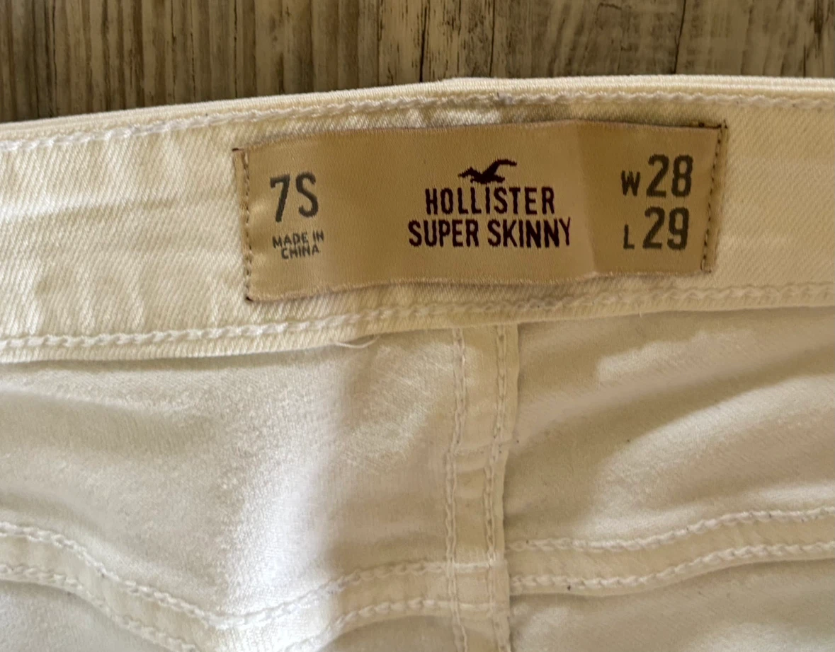 Hollister Super Skinny White Jeans - photo 4