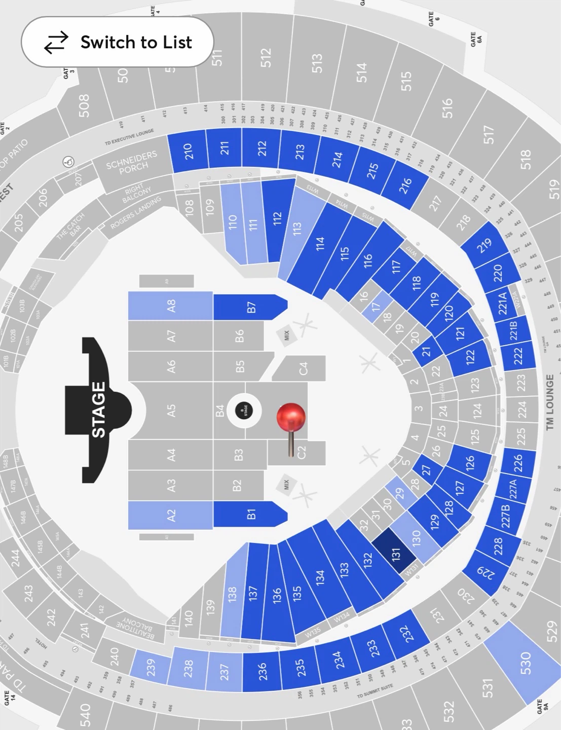 Near-stage floor tickets for Ed Sheeran - Friday Aug 21