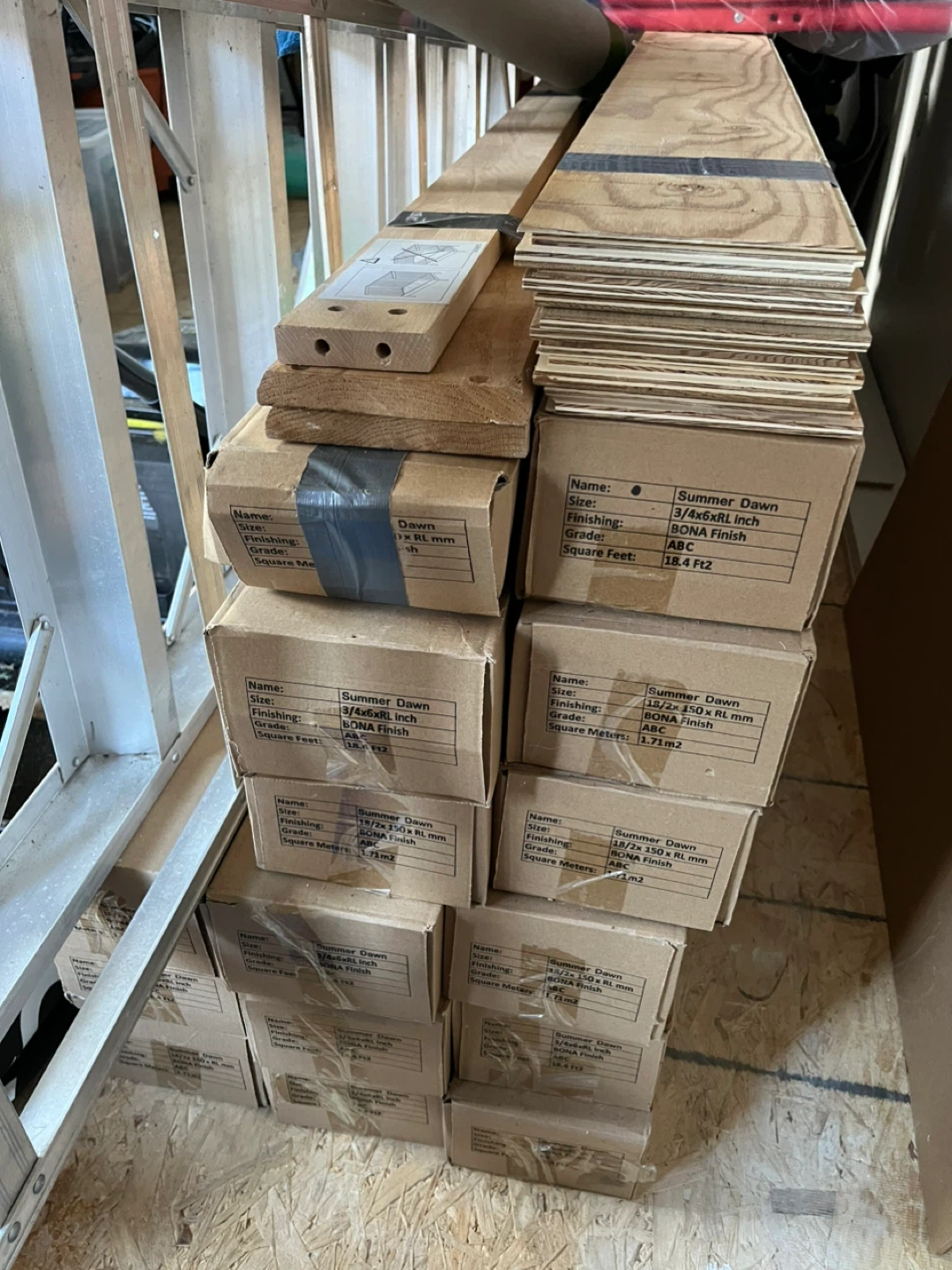 277 sqft engineer hardwood Flooring plus trims - photo 5