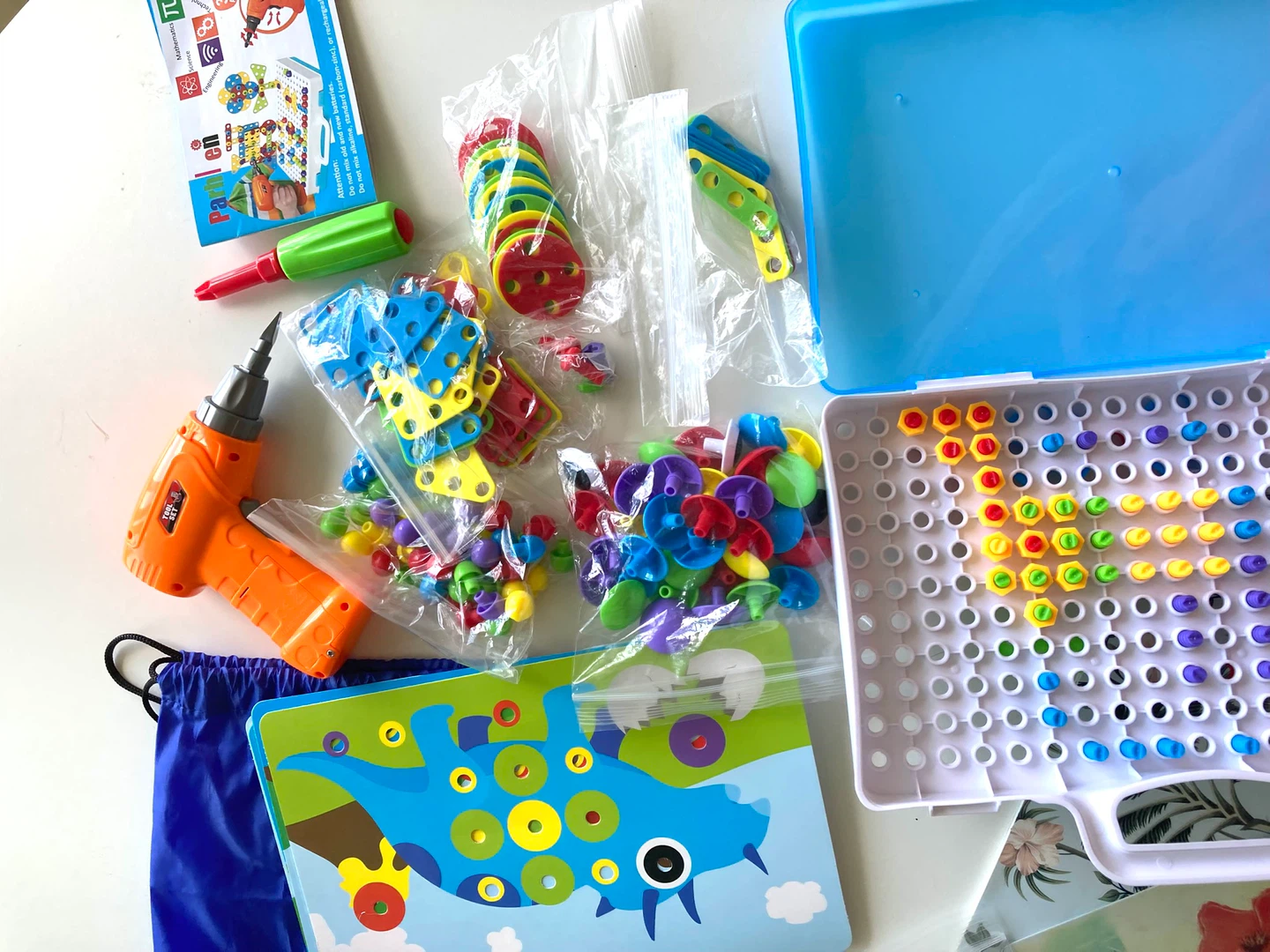 Building Toy Set with battery powered Drill - photo 2
