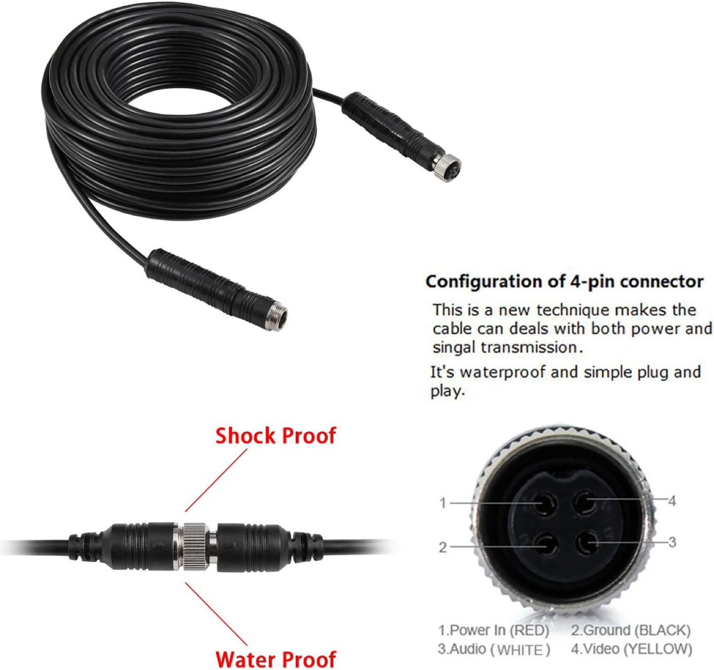 DALLUX Heavy Duty Vehicle Truck Bus Backup Camera System - photo 4