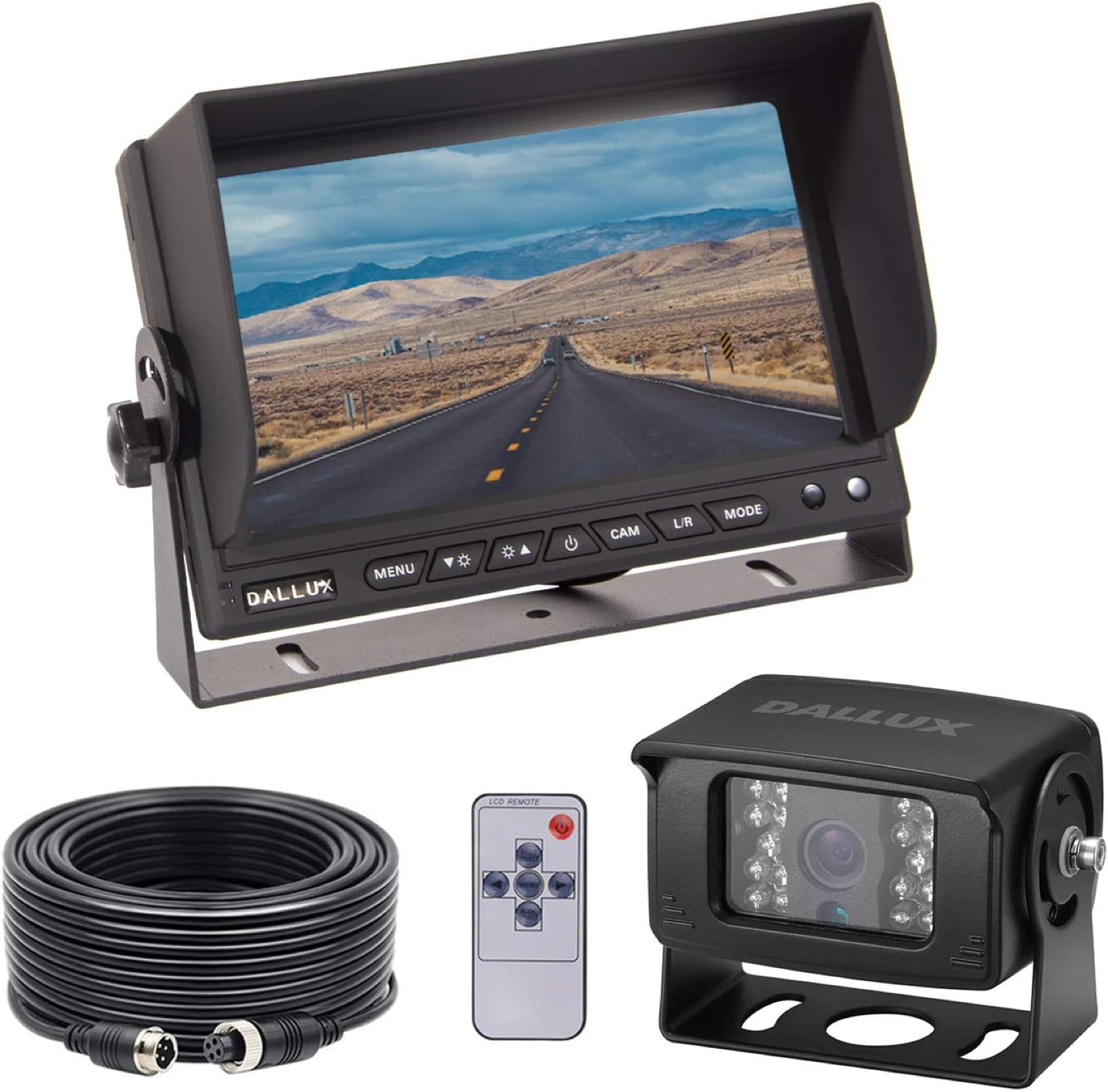 DALLUX Heavy Duty Vehicle Truck Bus Backup Camera System