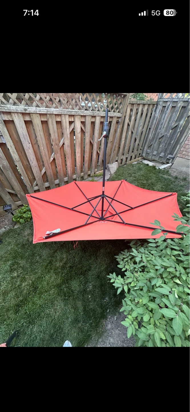 9' PB Tilt Hexagon Umbrella Sunset