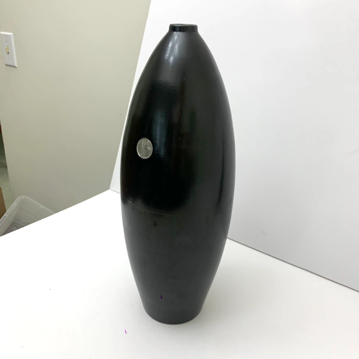 Ceramic Vase Black Vase Decorative Vase Home Decor Accent - photo 2
