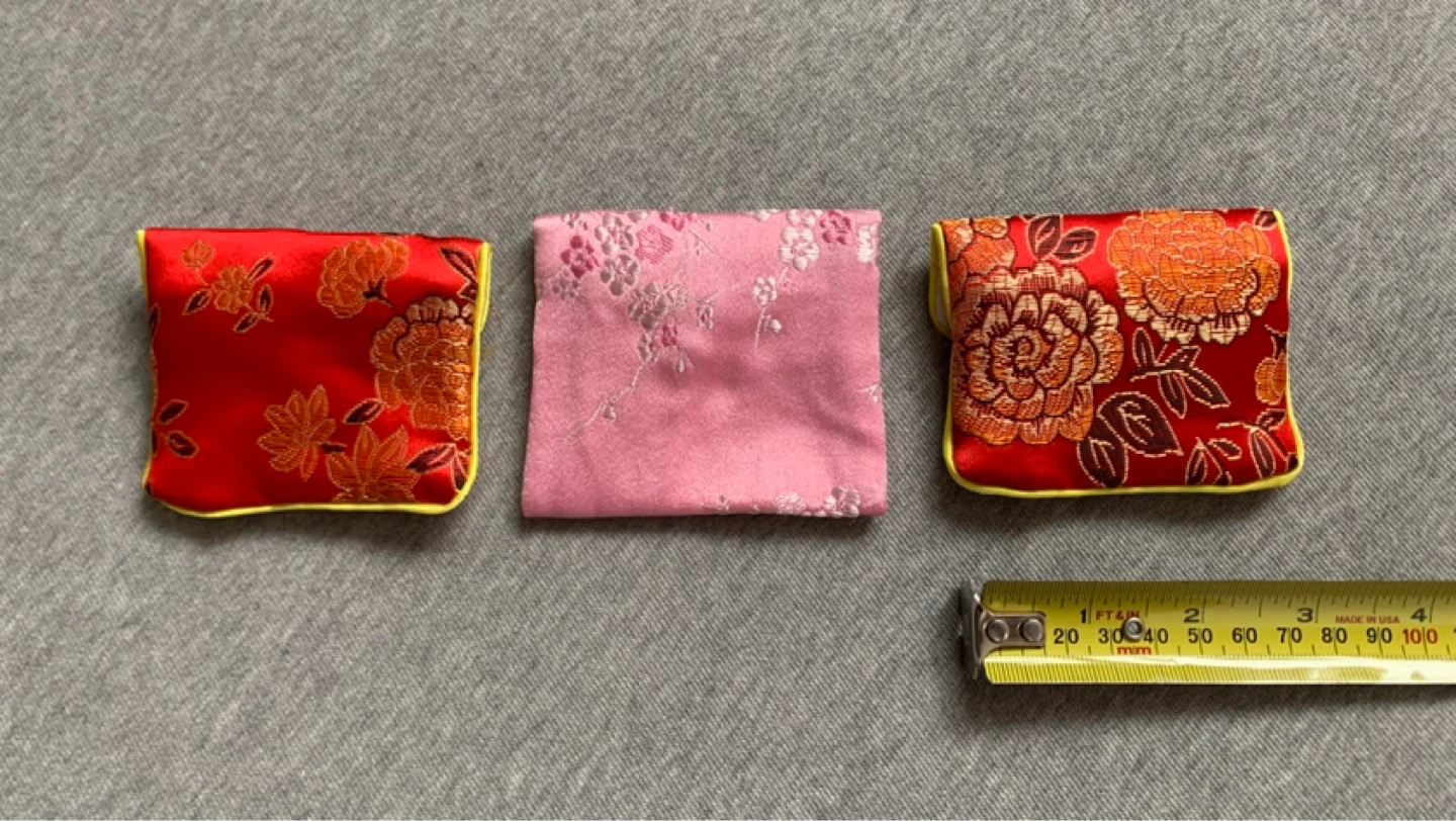 Small Embroidered Button Closure Pouches - $3 each ⚽️ - photo 2
