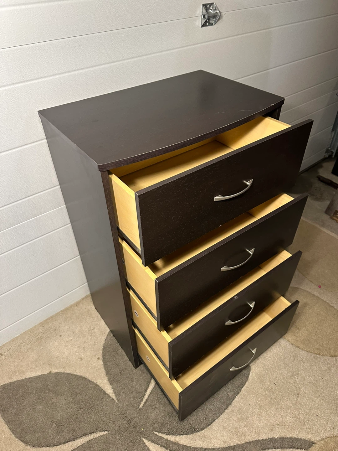 Dark Brown 4-Drawer Chest – Solid & Stylish Storage - photo 5
