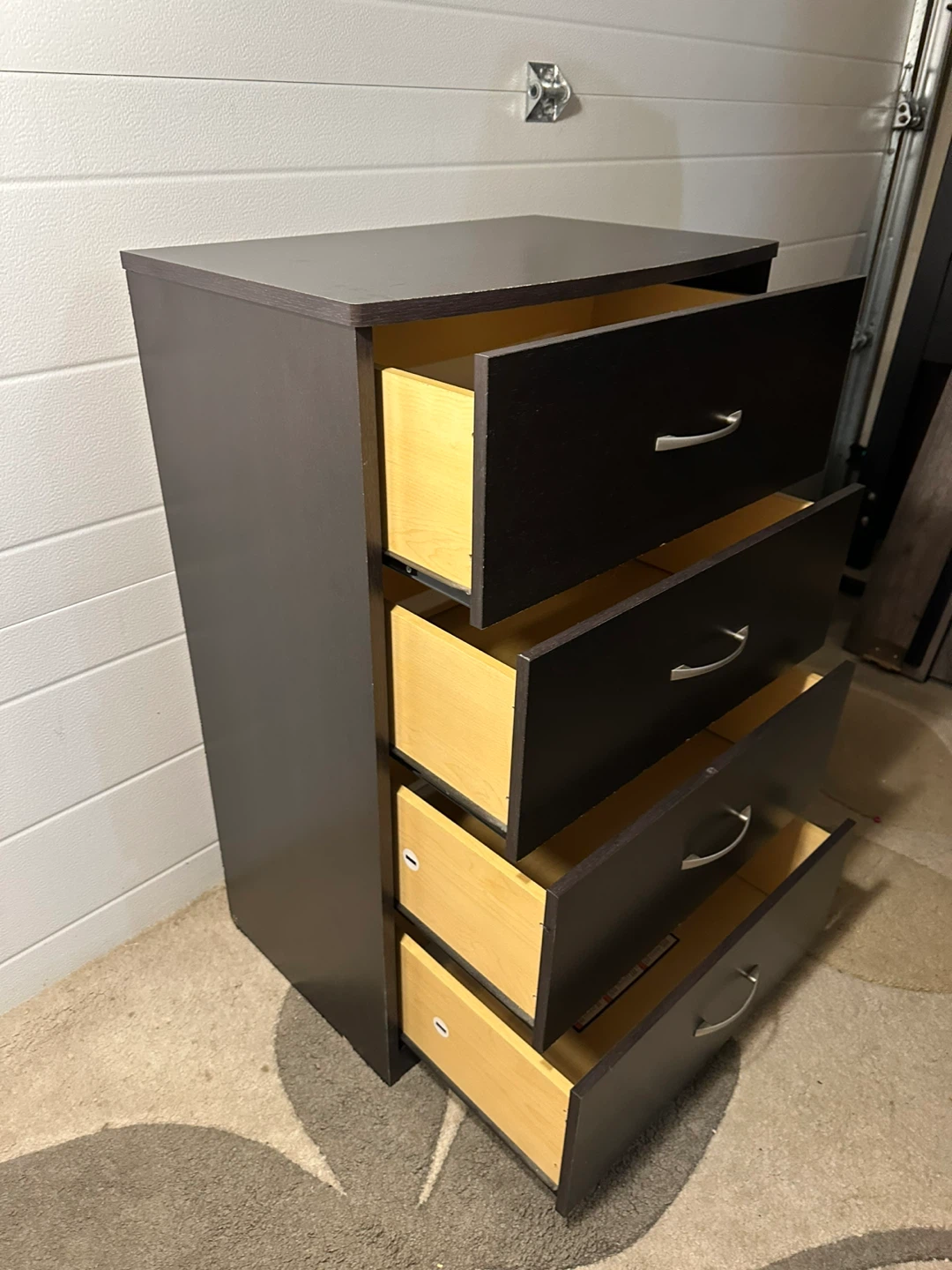 Dark Brown 4-Drawer Chest – Solid & Stylish Storage - photo 4