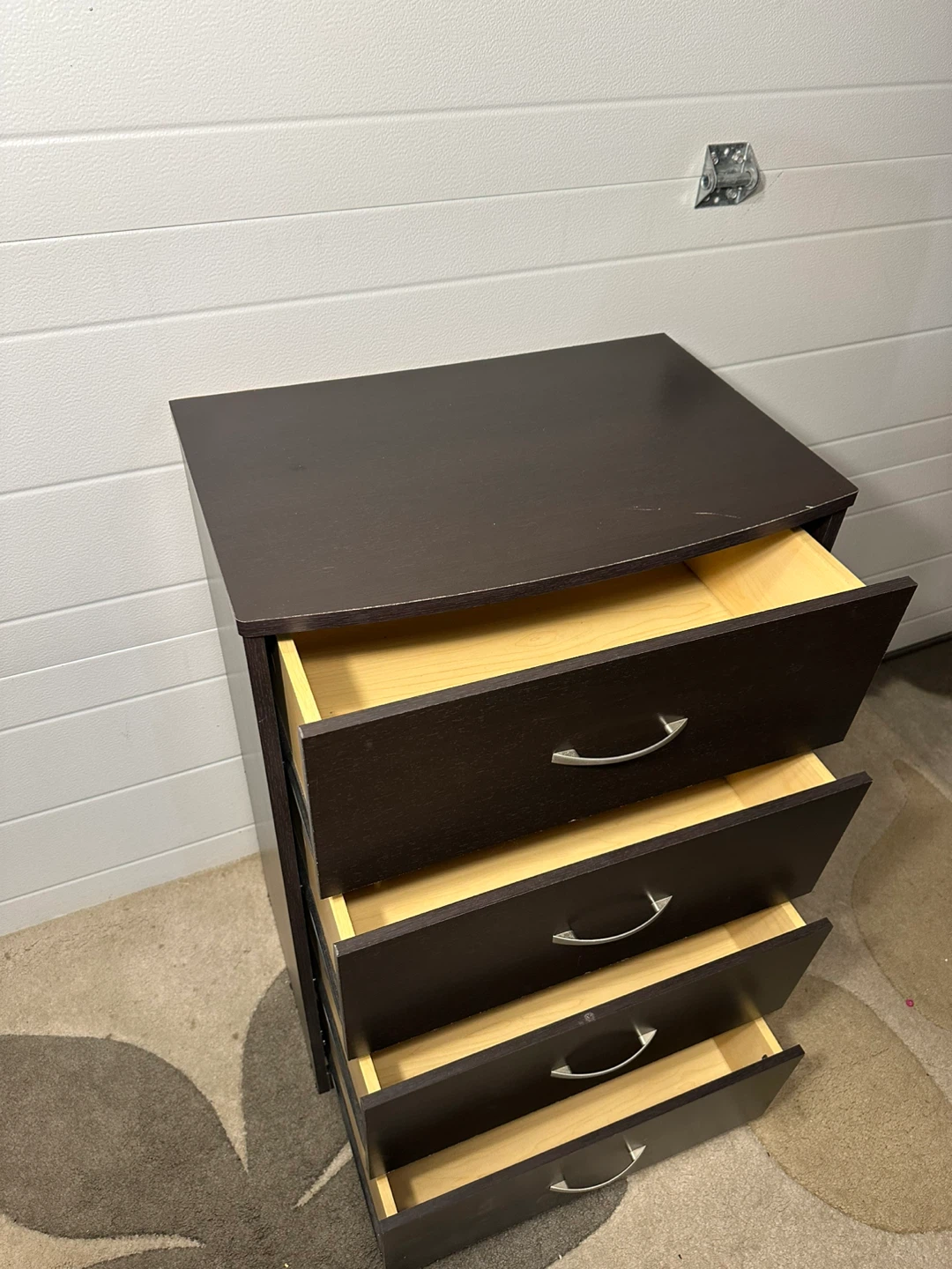 Dark Brown 4-Drawer Chest – Solid & Stylish Storage - photo 2