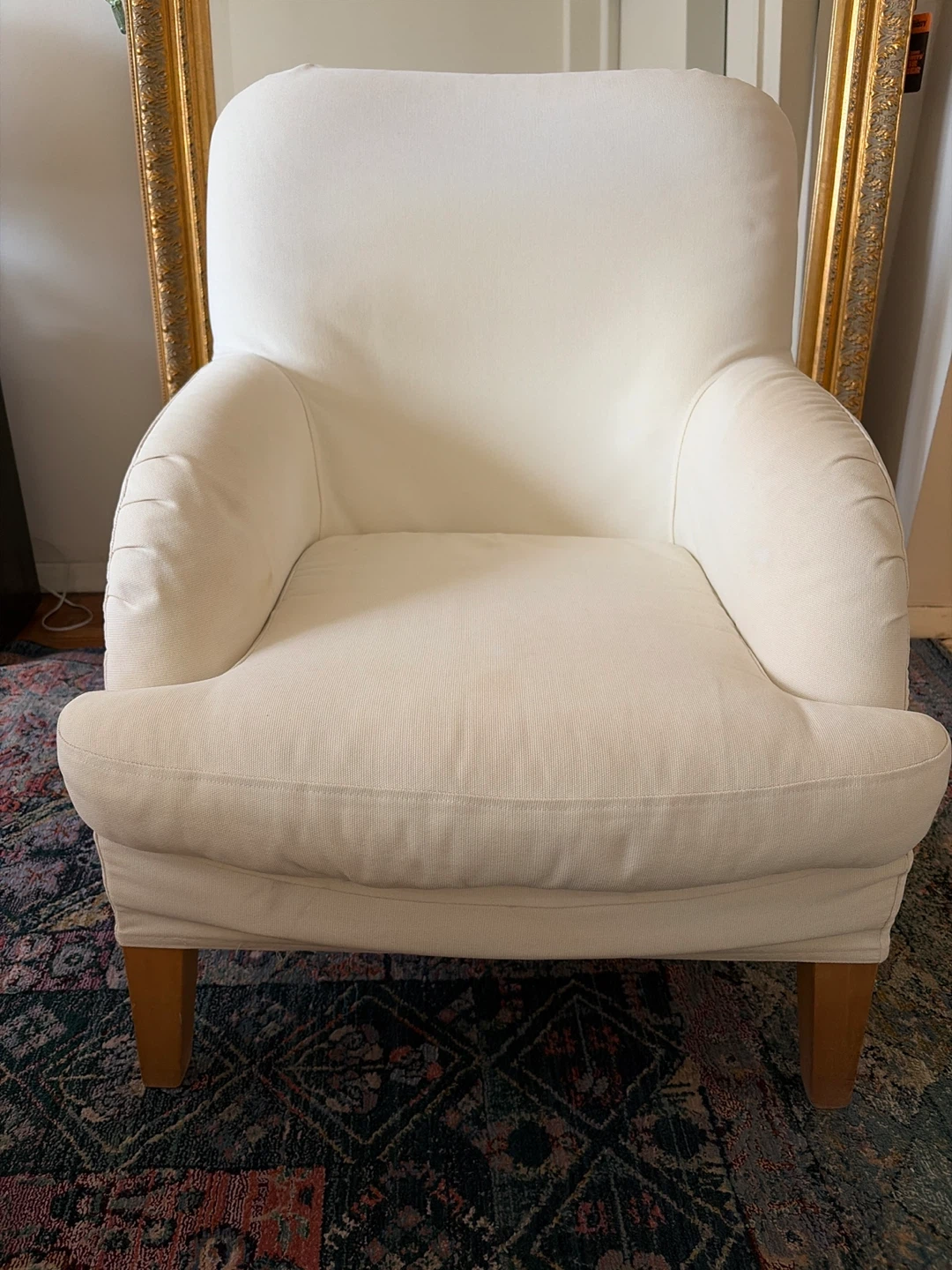 Small padded armchairs