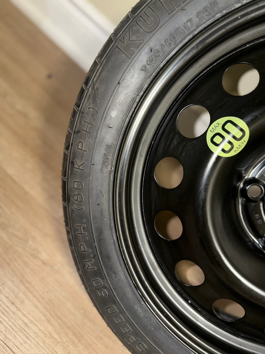 Kumho Temporary Spare Tire T125/80R17 - photo 2