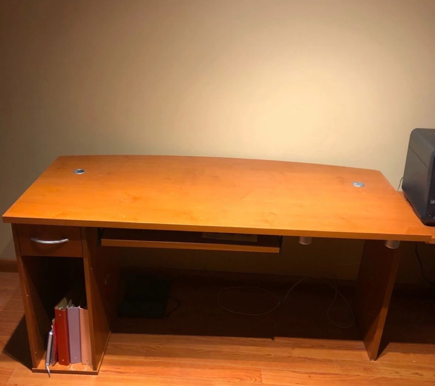 Office Desk with Keyboard Tray and Storage - photo 2