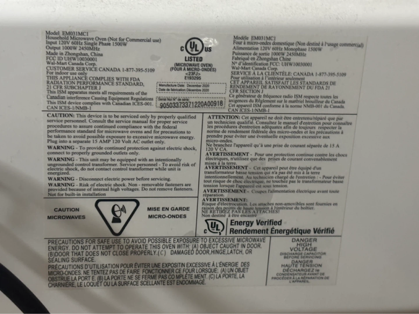 Hamilton Beach Microwave Oven - photo 4