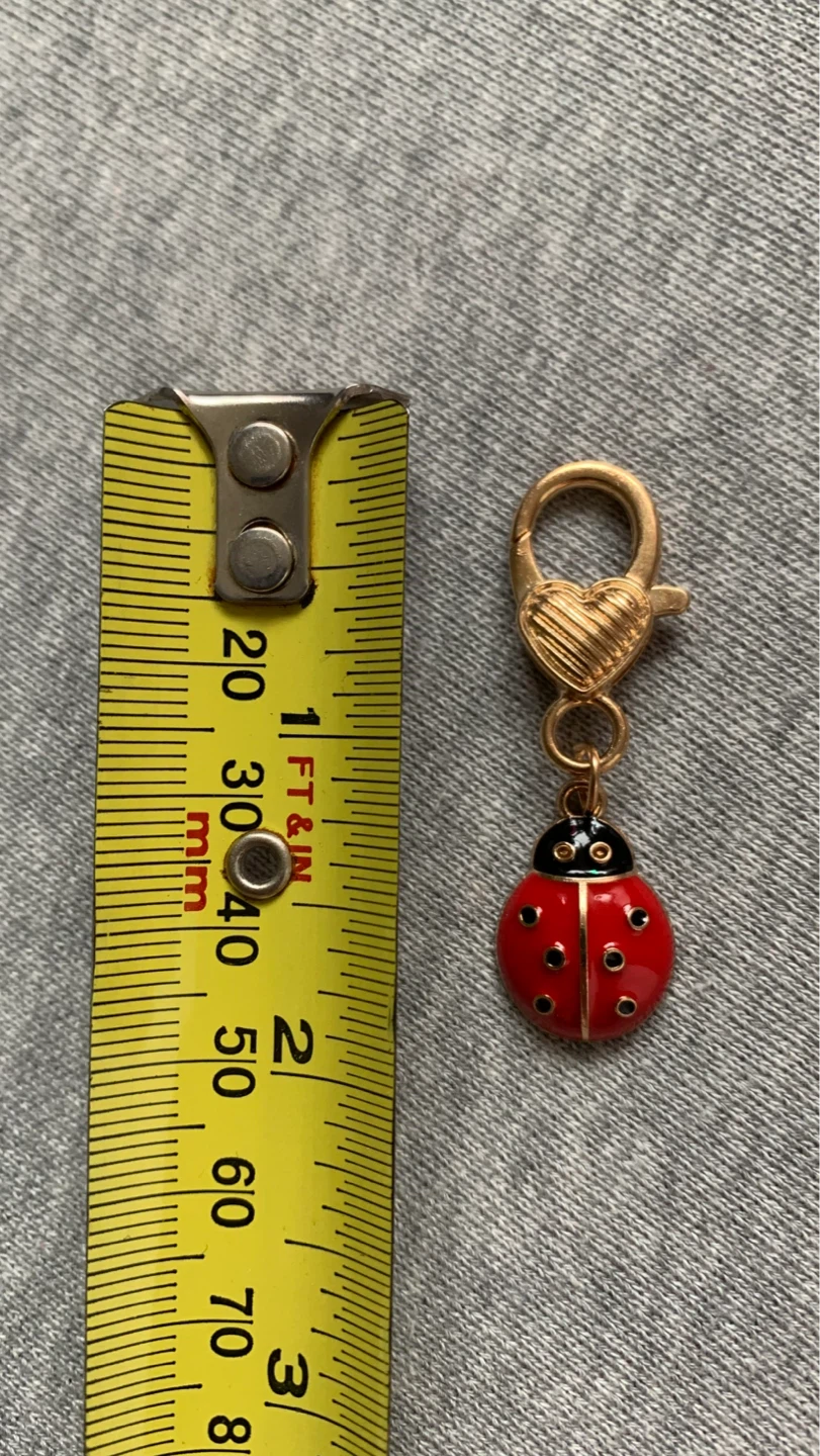 Lovely Little Ladybug Charm with Gold Heart Clasp ⚽️ - photo 2