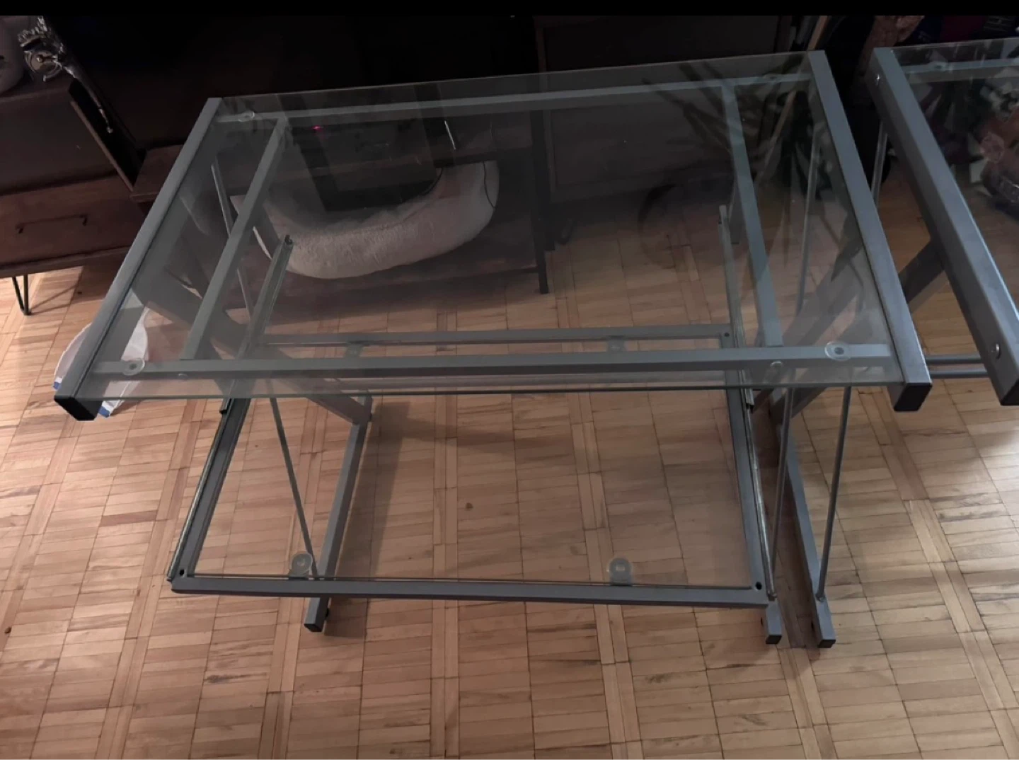 Glass and Metal computer desks (Set of 2) - photo 3
