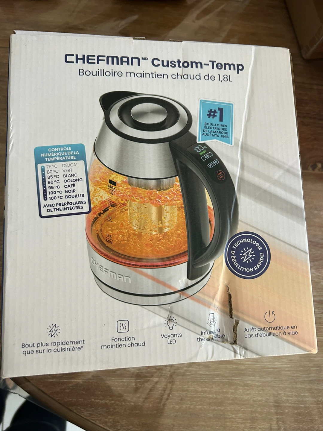 NEW! Chefman Electric Kettle 1.8L ⚽️ - photo 2