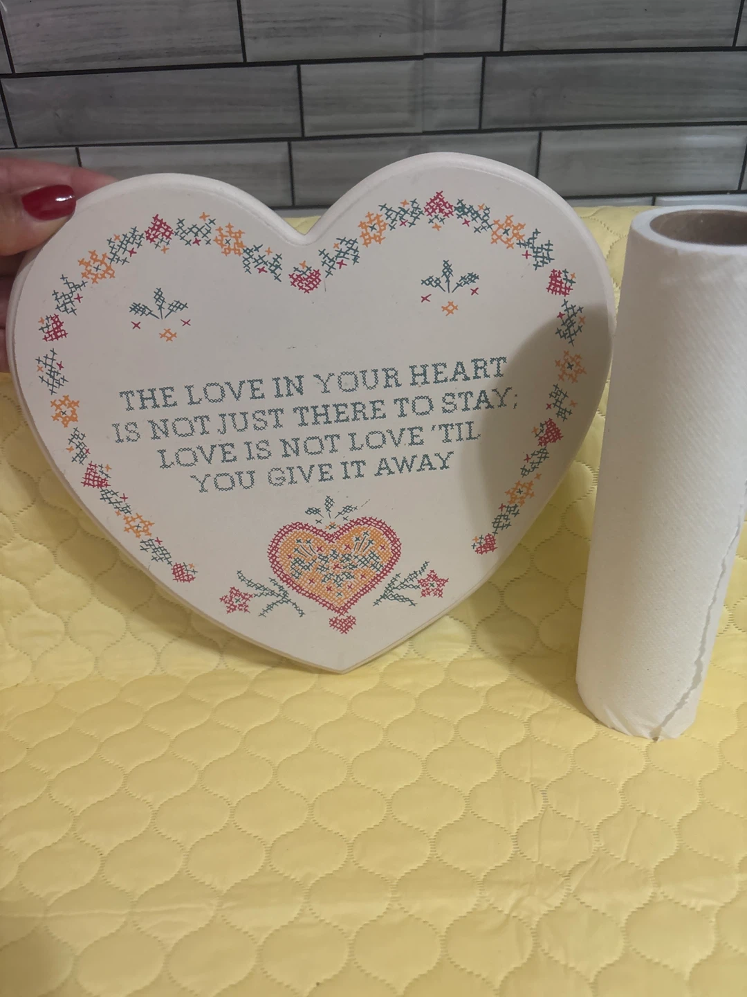 ⚽ Heart Shaped Decorative Wall Plaque