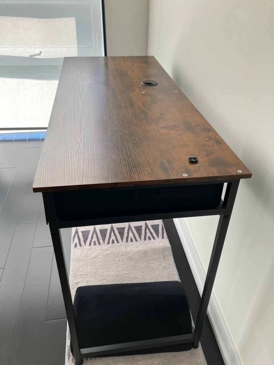 Wood Grain Computer Desk with Drawers - photo 3