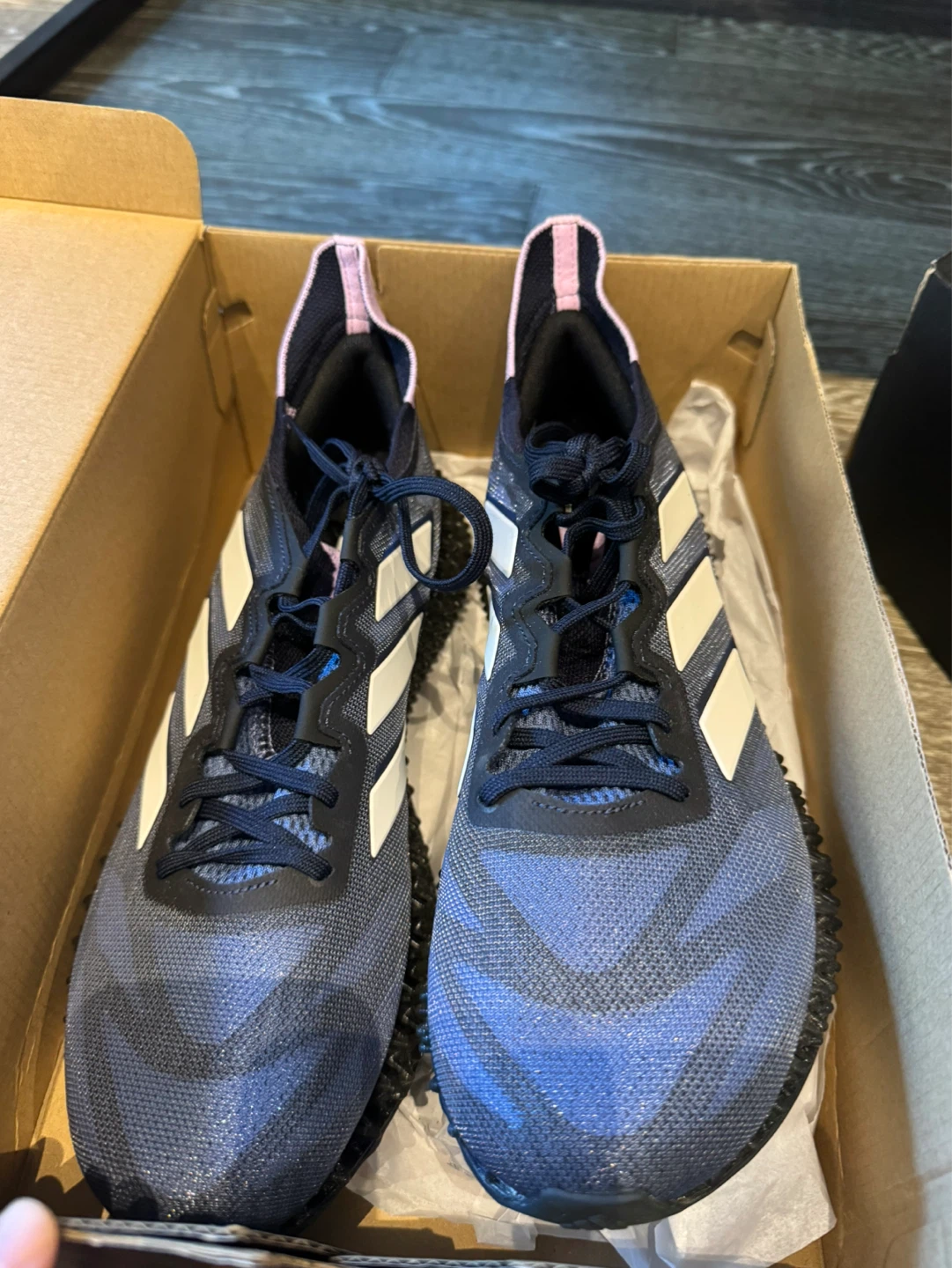Navy/Black - Adidas 4DFWD 3 Women's Running Shoes - photo 2