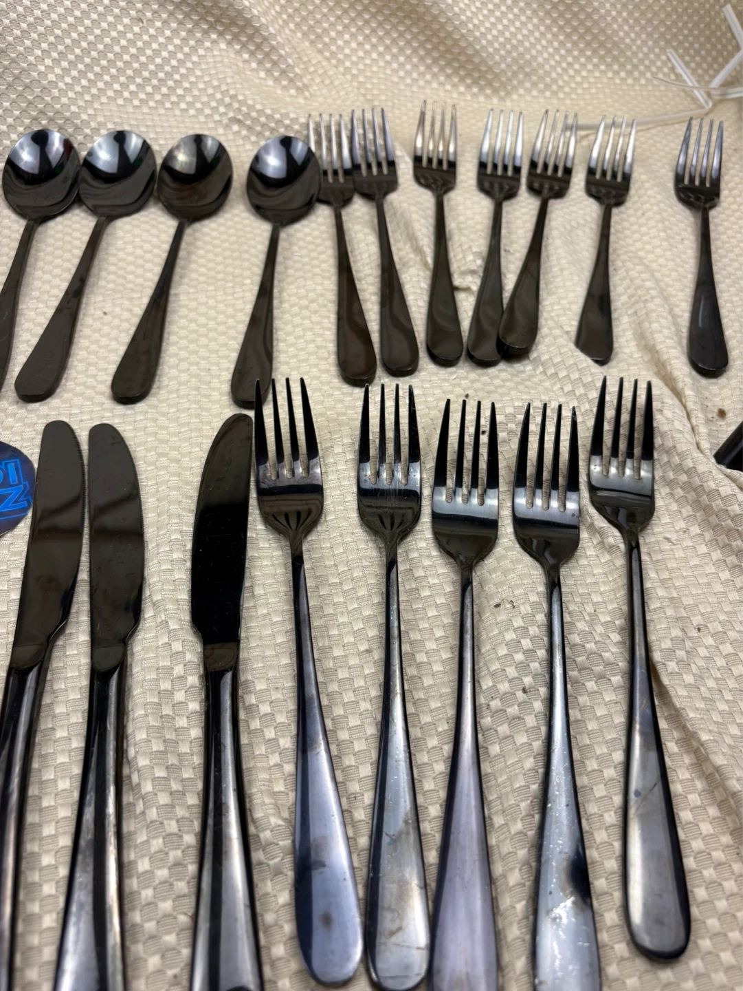 Cutlery 42pc Set black stainless steel - photo 3