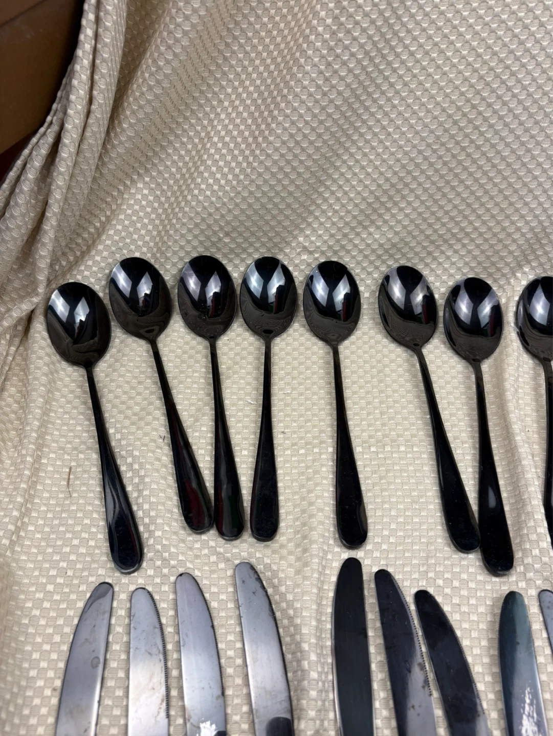 Cutlery 42pc Set black stainless steel - photo 4