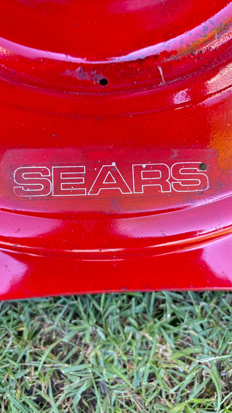 Sears Red Push Lawn Mower - photo 2