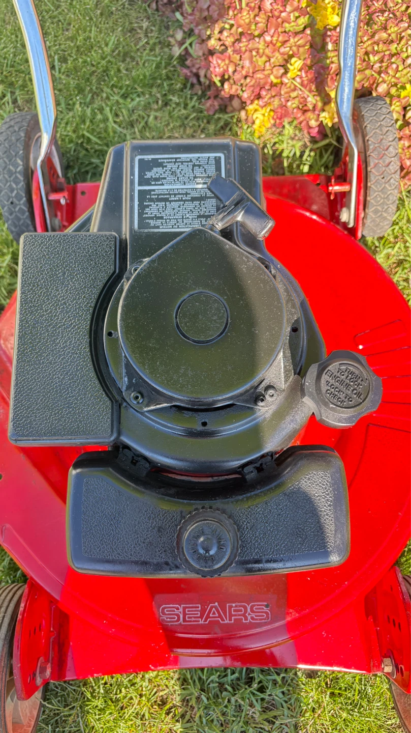 Sears Red Push Lawn Mower