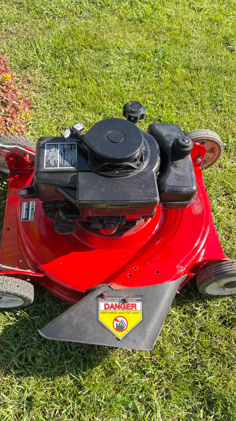 Sears Red Push Lawn Mower - photo 5