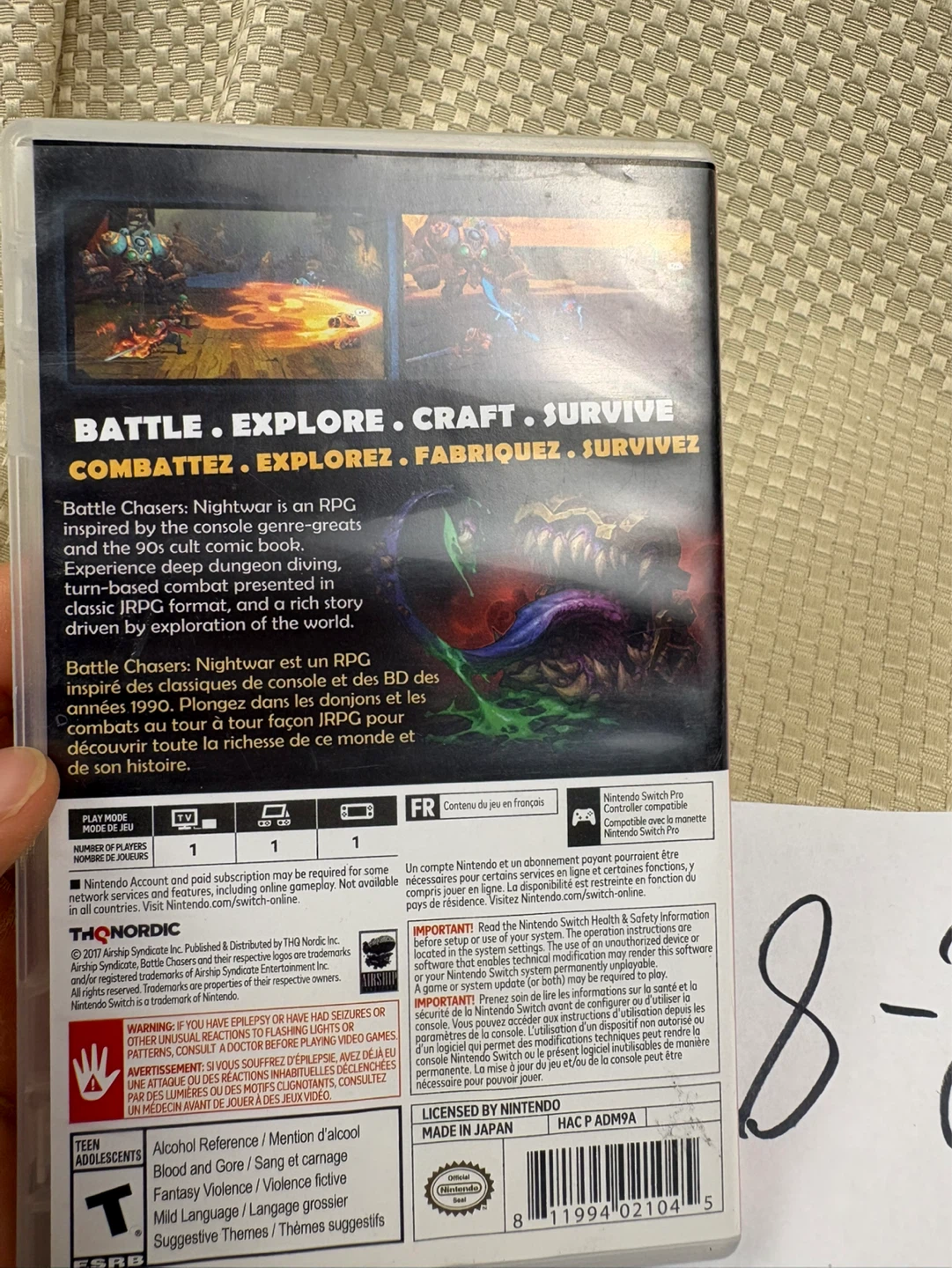 Battle Chasers: Nightwar Nintendo Switch Game - photo 3