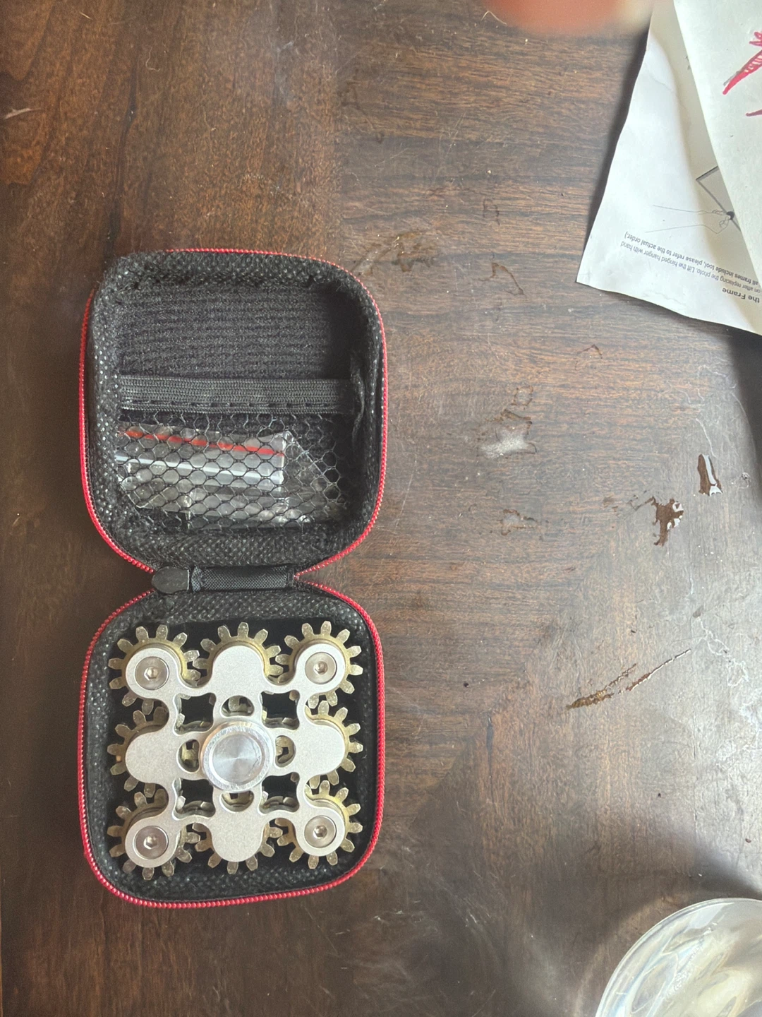 Metal Gear Fidget Spinner with Case