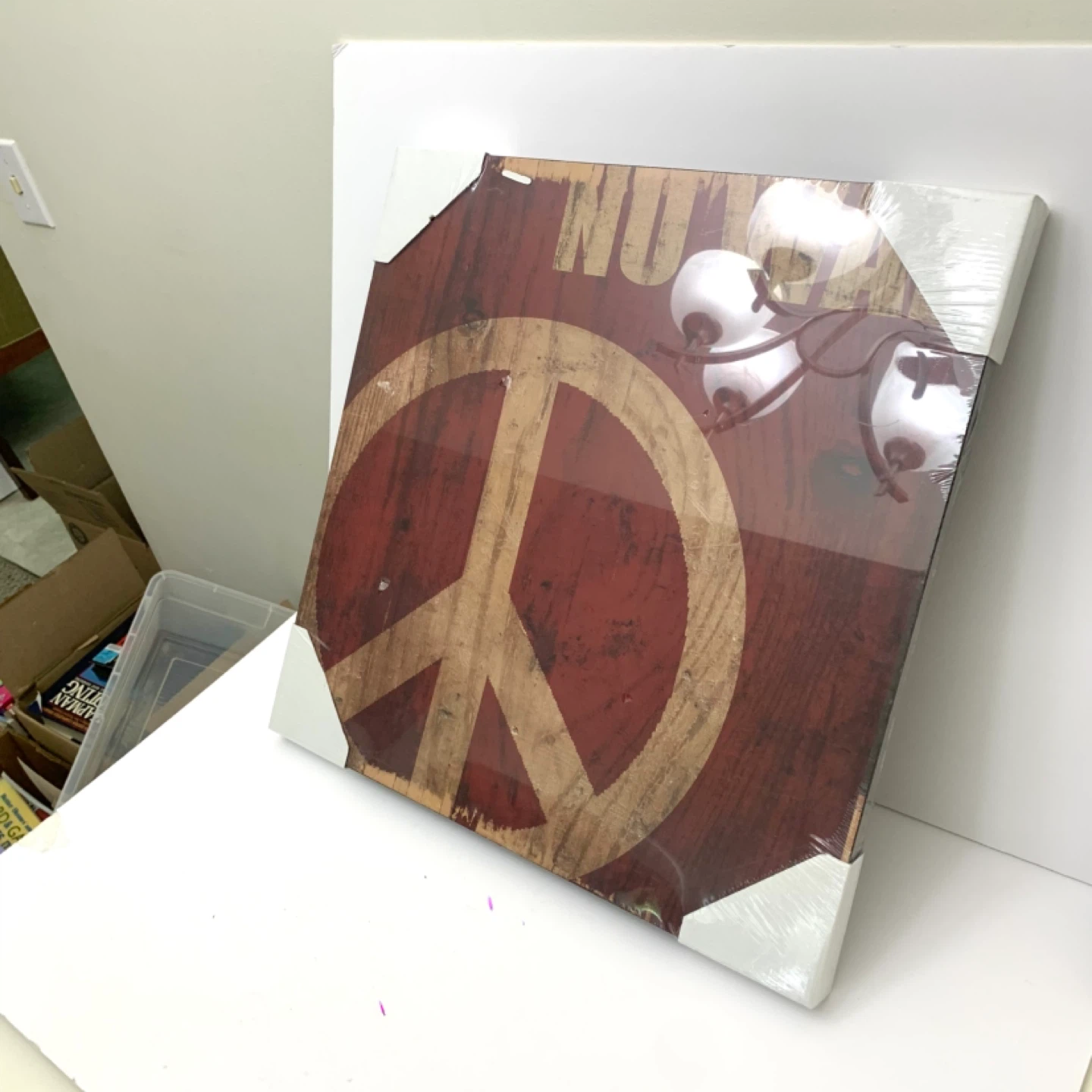 Peace Sign Wall Art No War Decor Wood Wall Hanging Artwork - photo 4