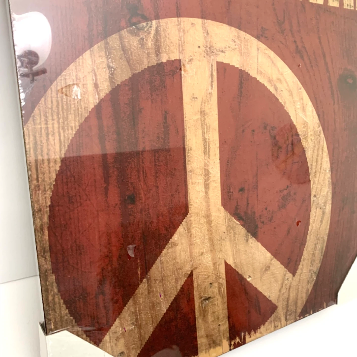 Peace Sign Wall Art No War Decor Wood Wall Hanging Artwork - photo 3