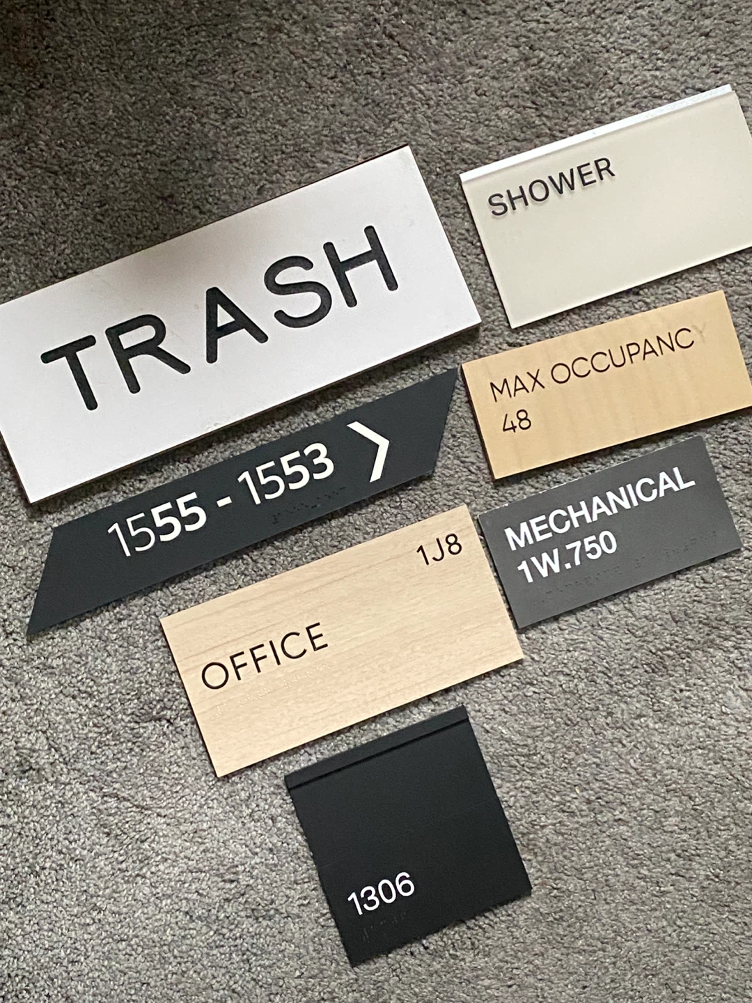 Lot of Assorted Office and Indoor Signs