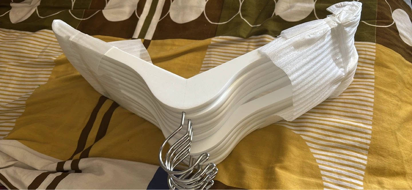 White Wooden Hangers (Set of 24)