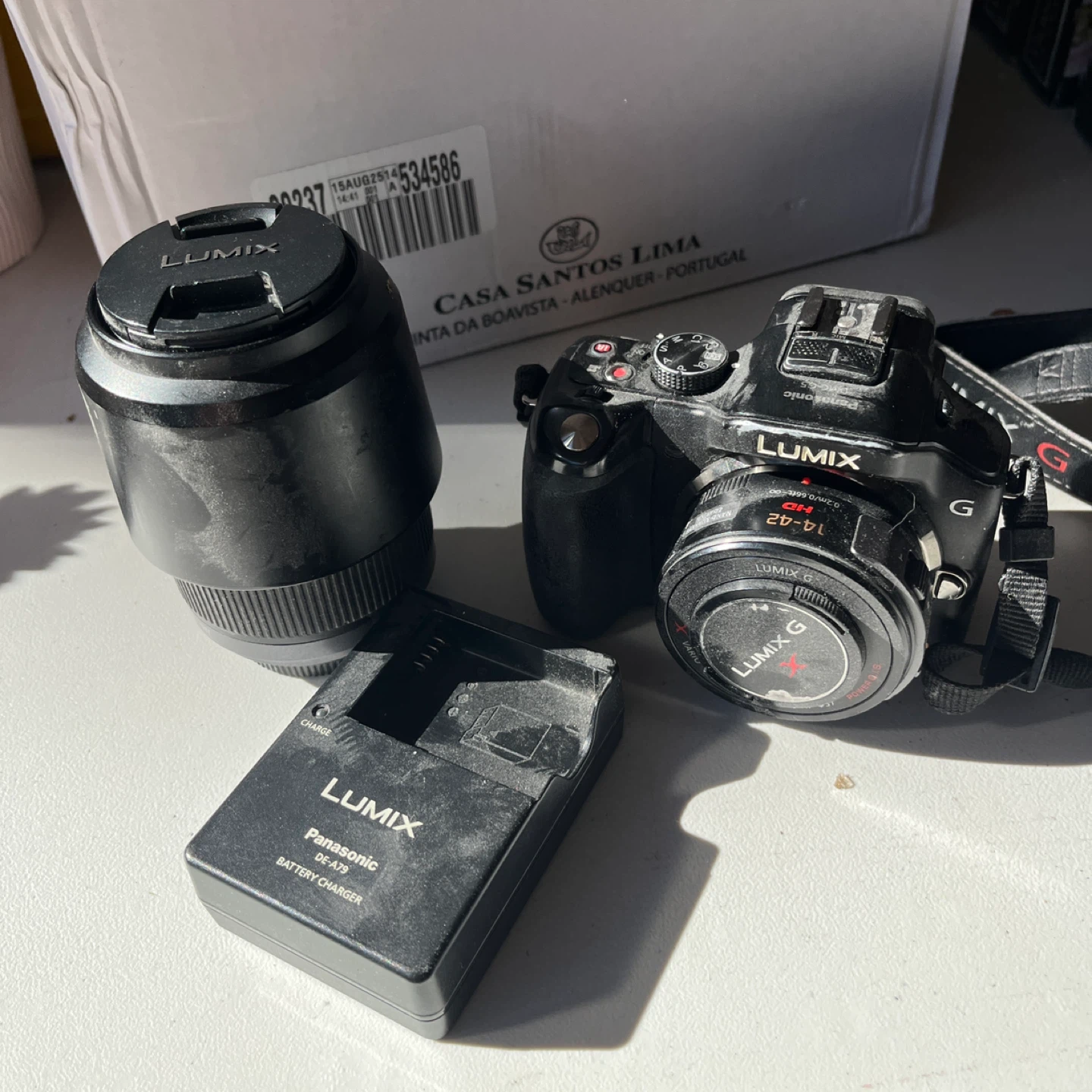 Panasonic Lumix G Camera with Lens and Charger