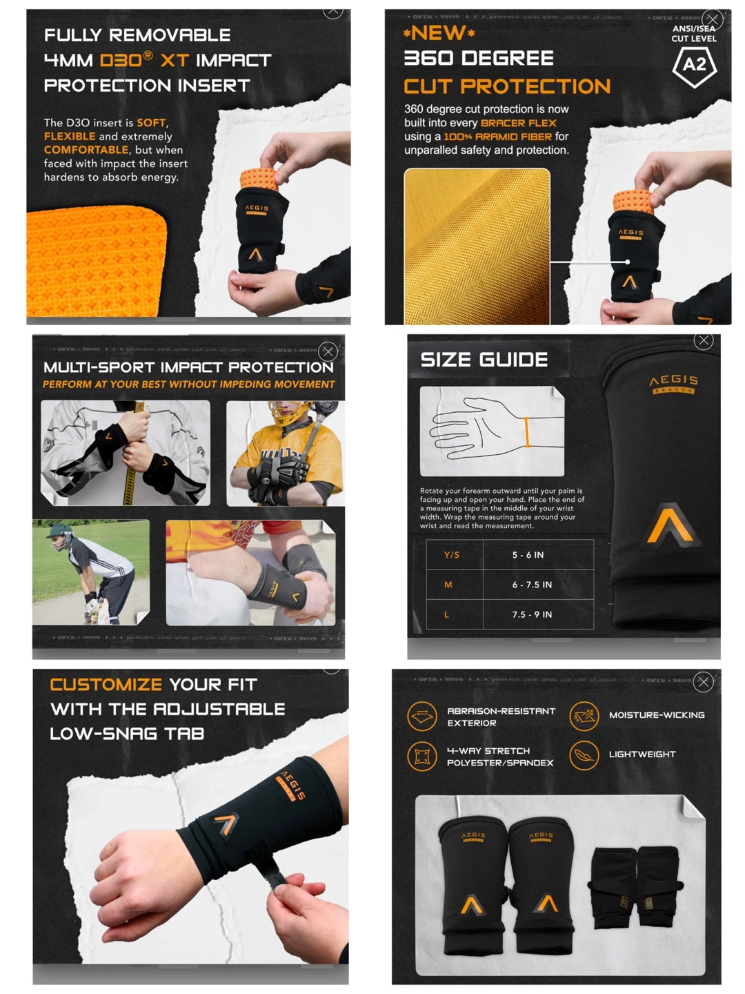 Aegis Bracer D3O Impact Protection Sleeves - photo 5