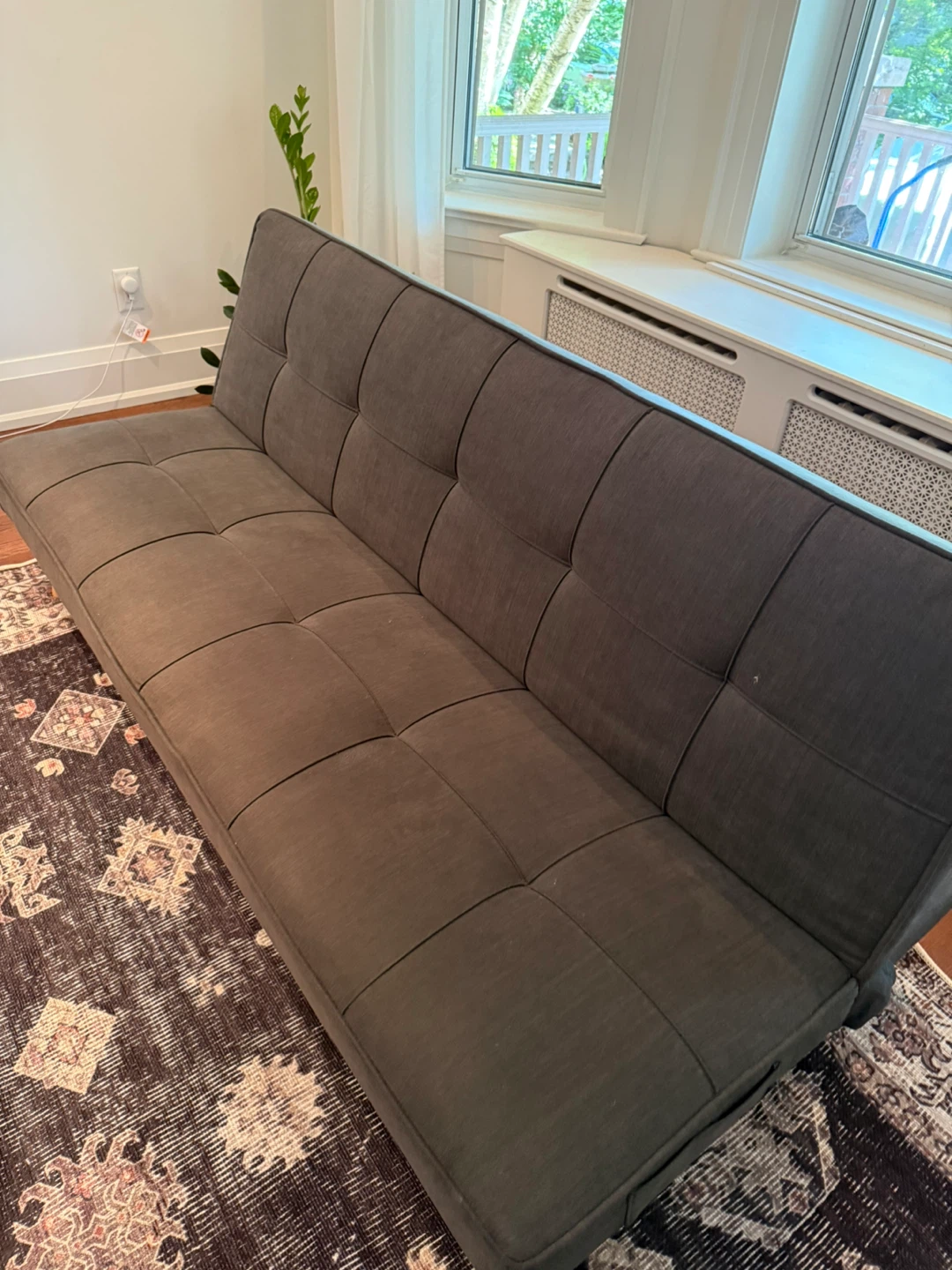 Structure Grey Sofa Bed - photo 3