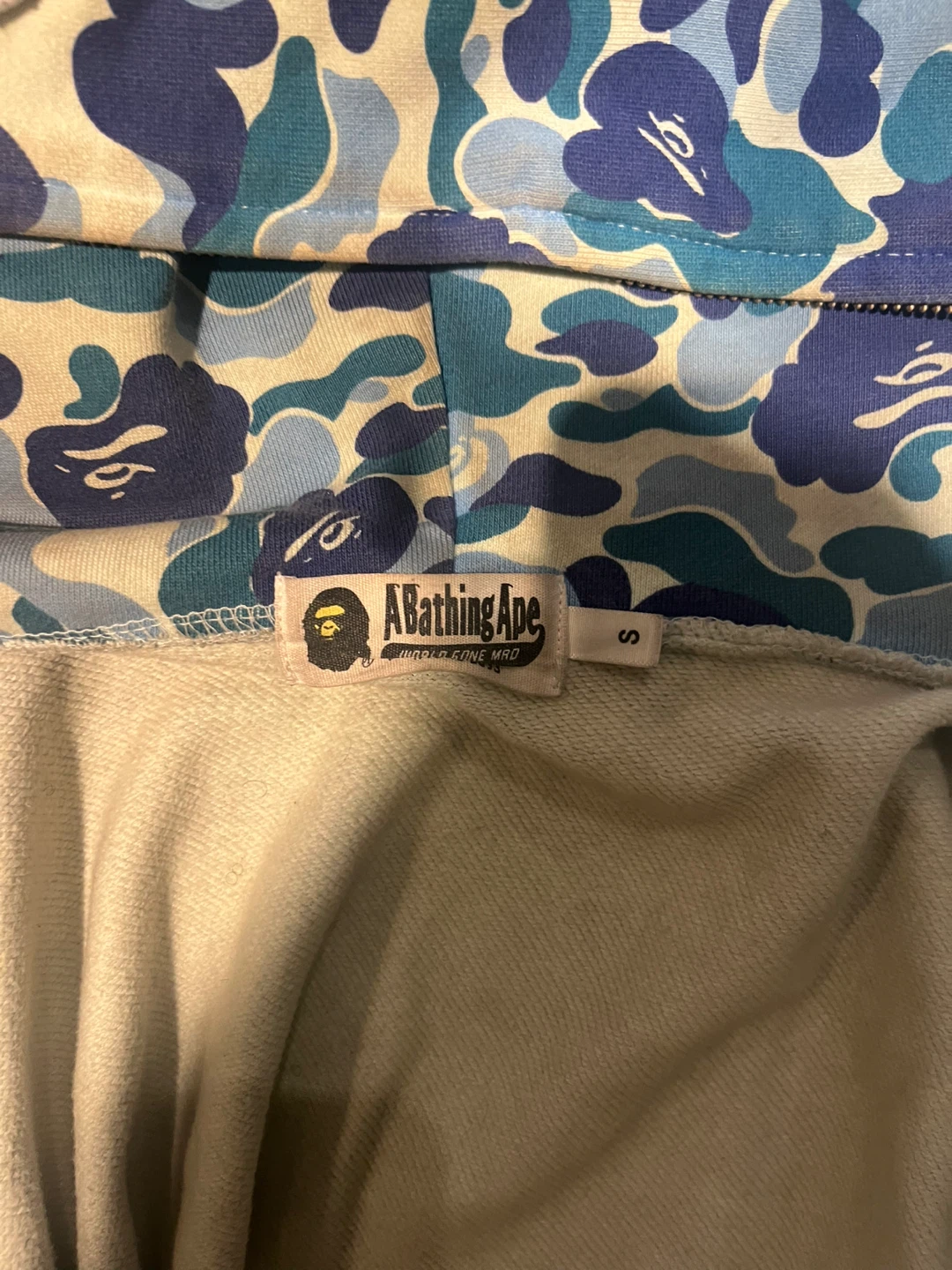 A Bathing Ape Shark Hoodie Camo Blue - photo 3