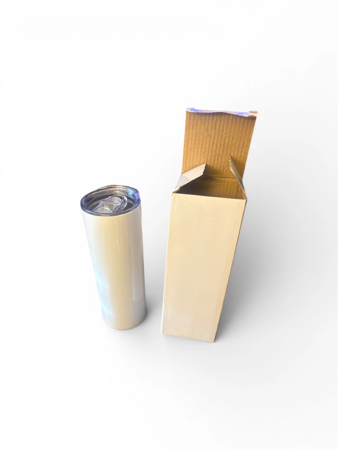 White Tumbler Cup with Lid - photo 3