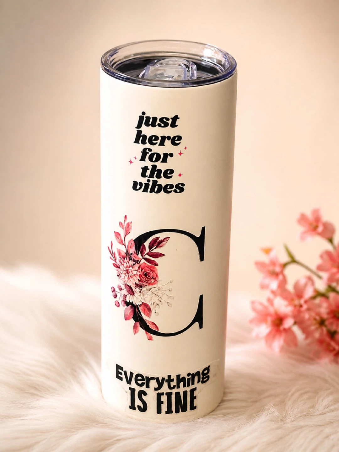 White Tumbler Cup with Lid - photo 5