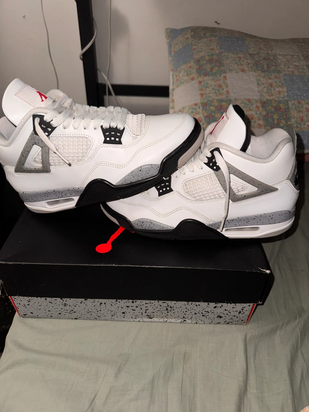 Nike Air Jordan 4 Retro 'White Cement' - photo 2