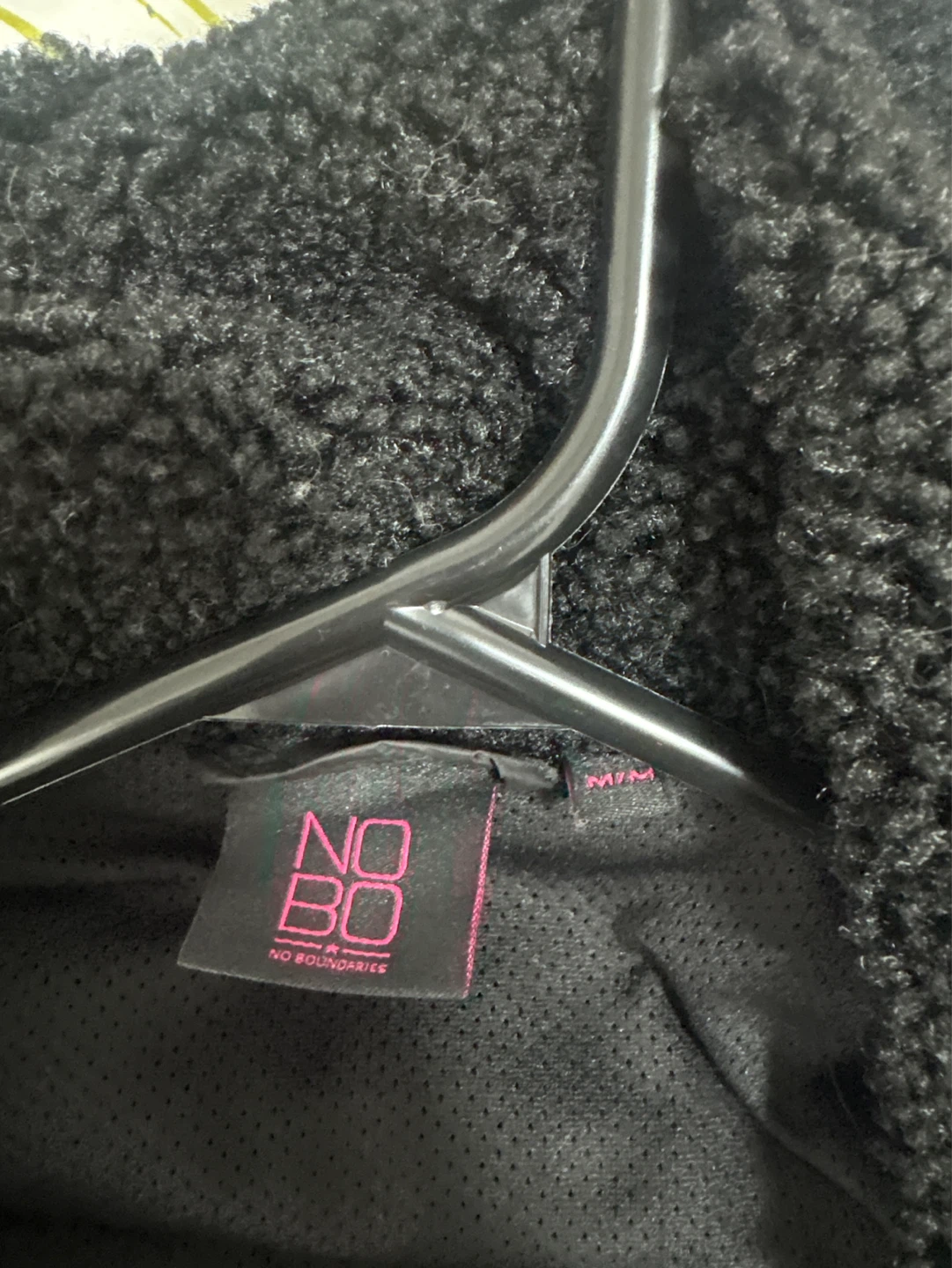 NO BOUNDARIES Black Fleece Jacket size mejume - photo 2