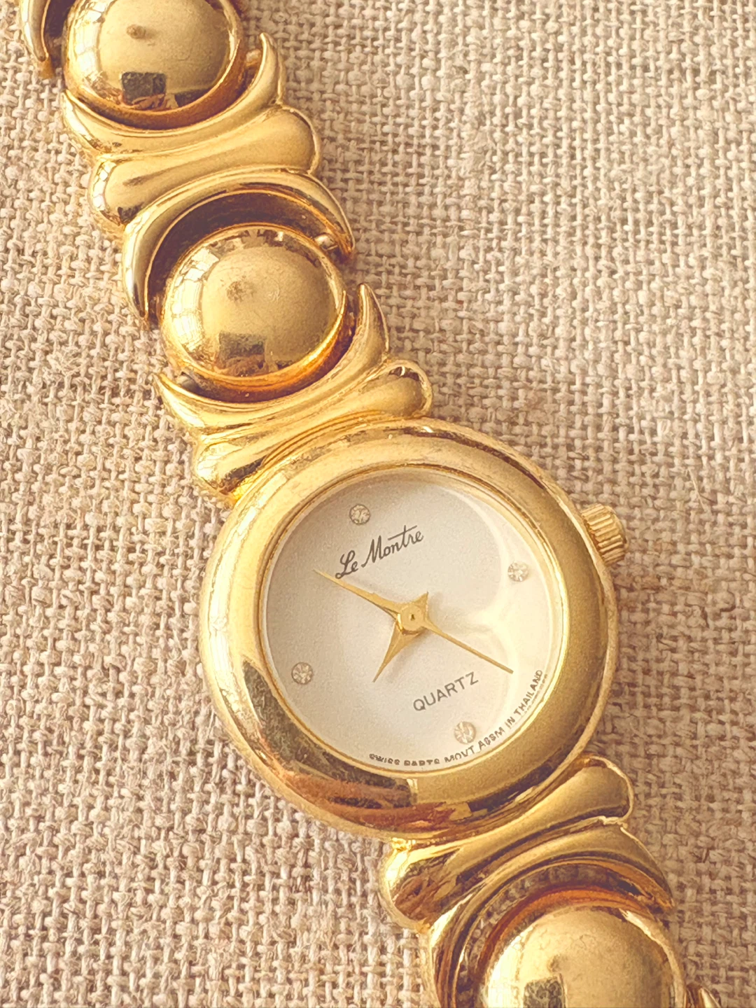 Le Montre gold quartz vintage watch - photo 4
