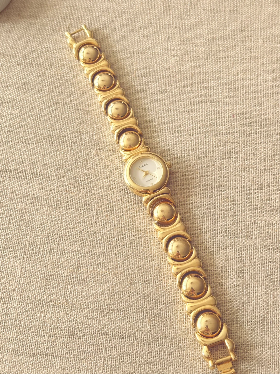 Le Montre gold quartz vintage watch - photo 3