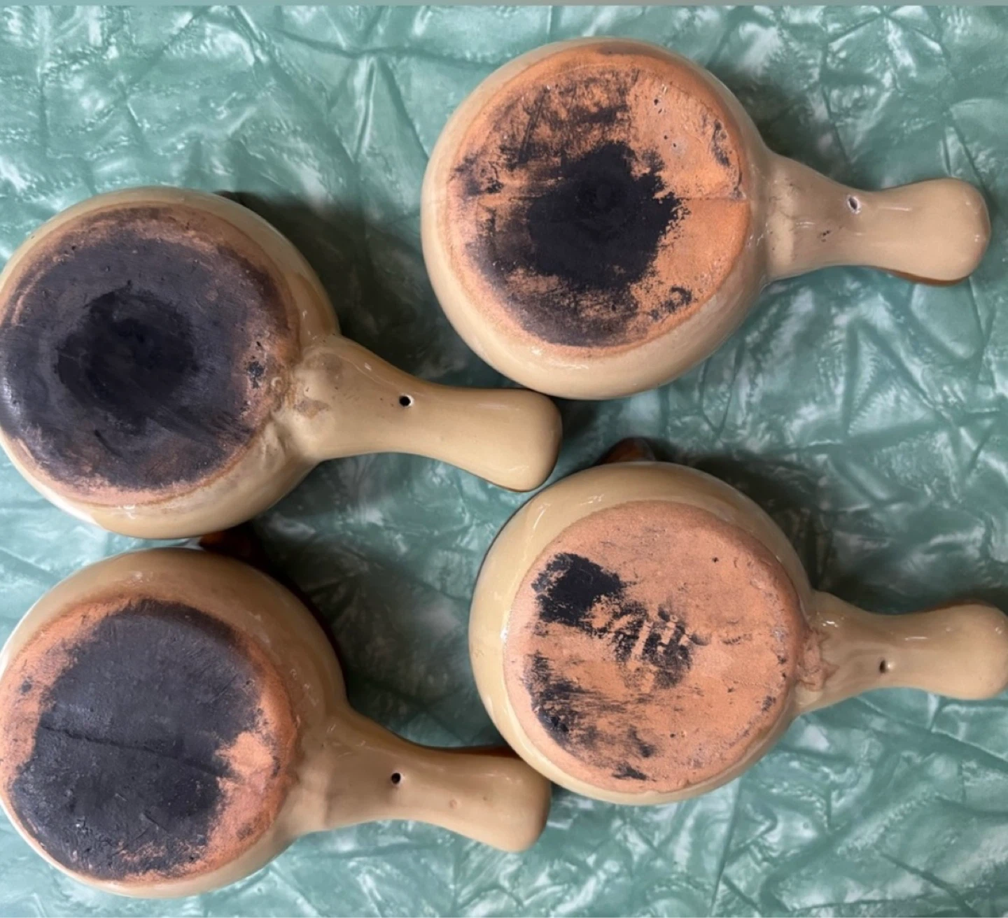 ⚽️Set of 4 Vintage Butter or Sauce Warmers - photo 4